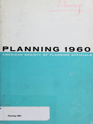 cover image of Planning 1960: Selected Papers from the ASPO National Planning Conference